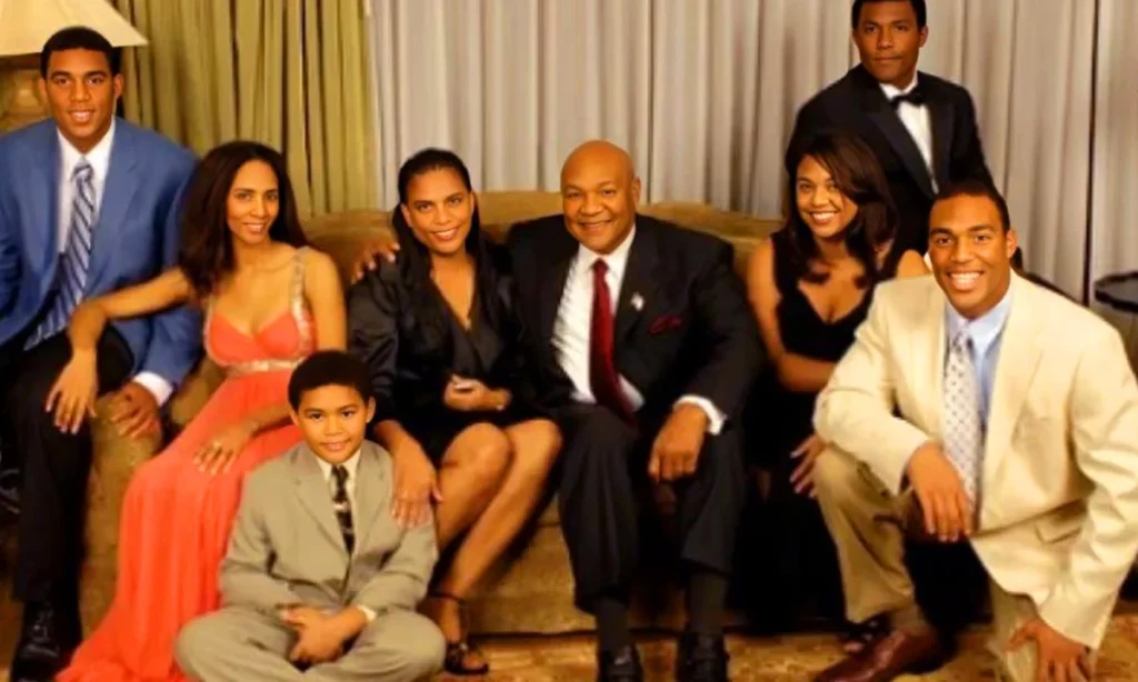 Andrea Skeete and George Foreman